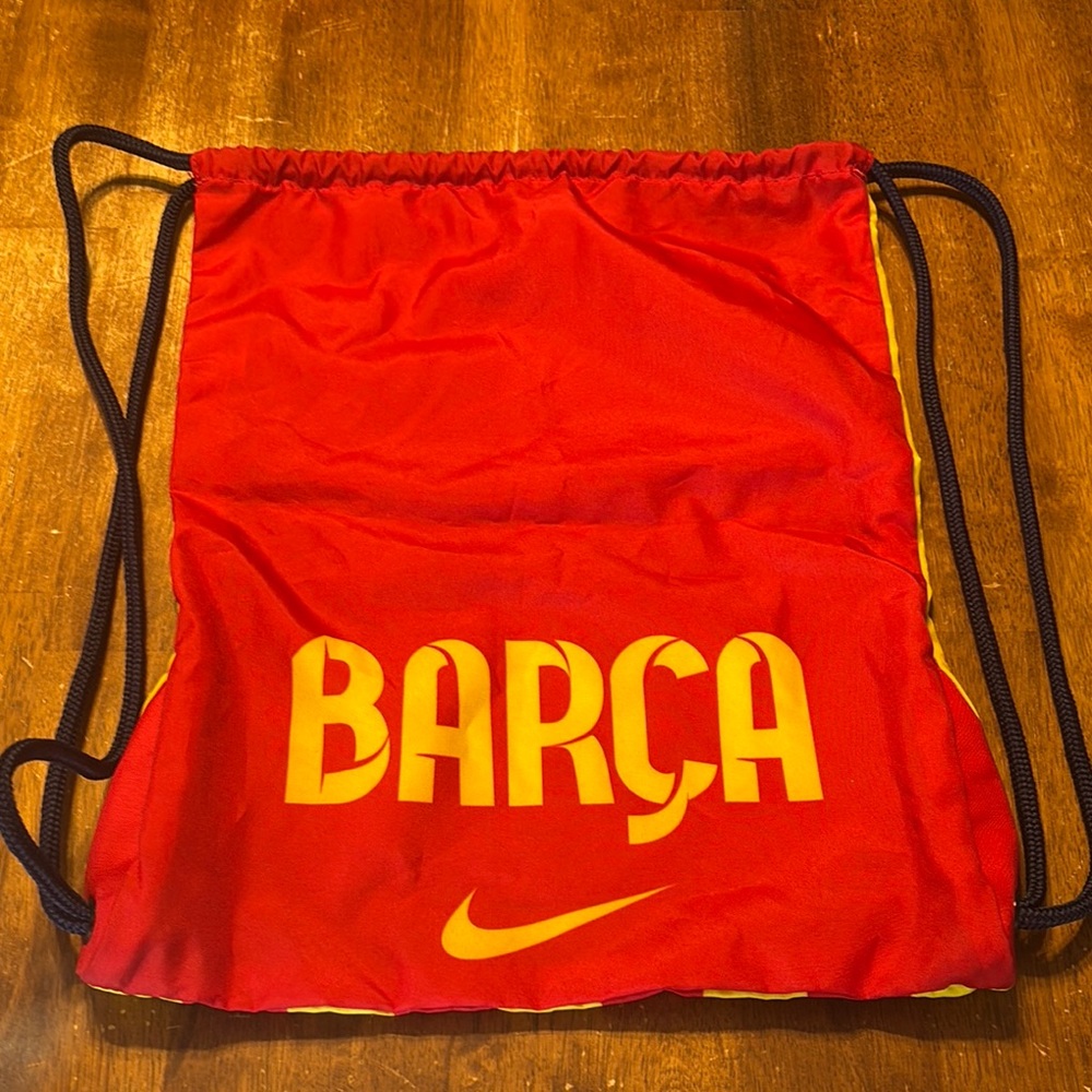 Nike Red and Yellow Backpack for Sports Enthusiasts